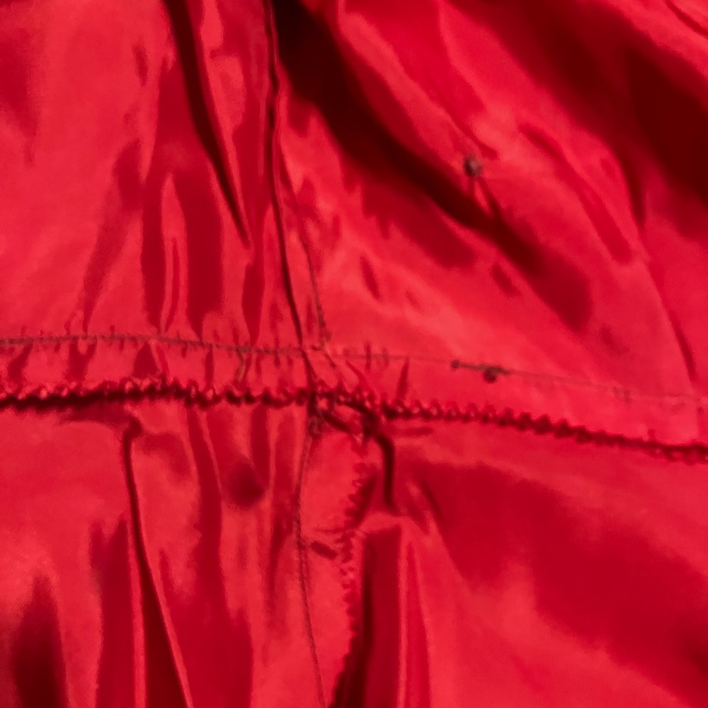 Vintage 1930s / 1940s red satin dress, medium - Picture 16 of 16